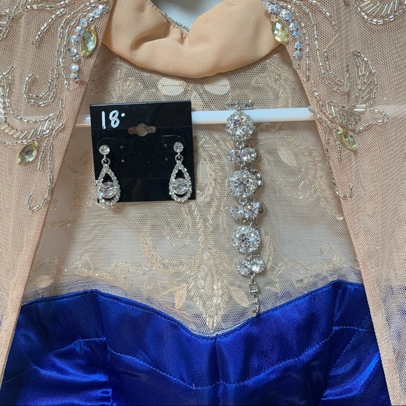 SHERRI HILL Royal Blue Formal Gown - Picture 9 of 13